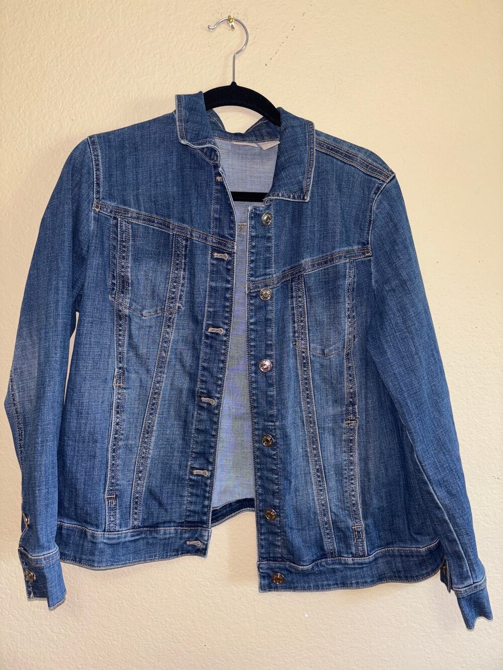 Chico’s stretch denim jacket